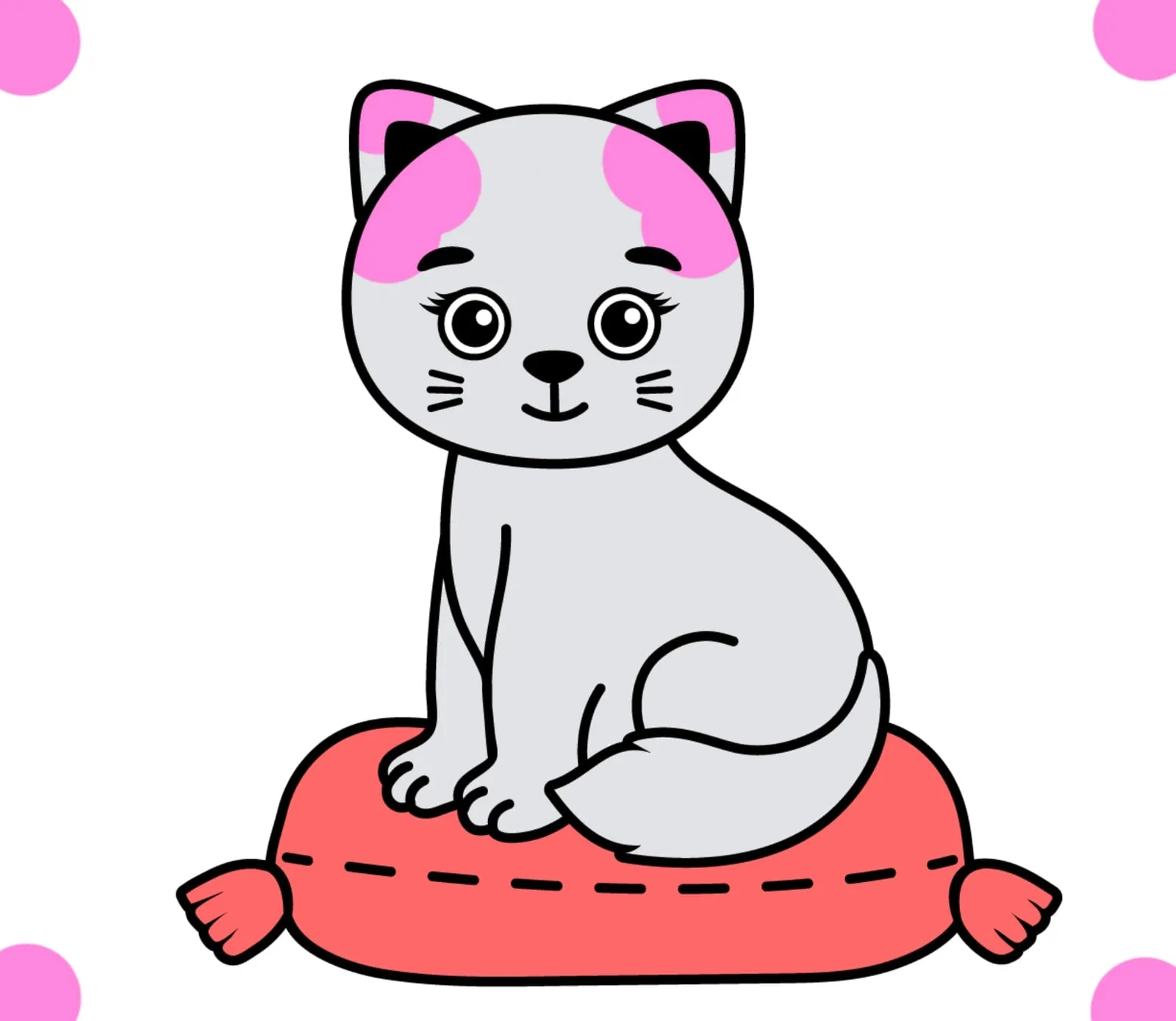 小猫和垫子